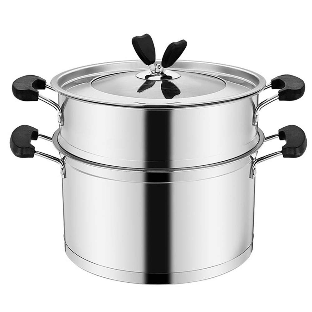 Amazon｜蒸鍋 蒸しもの鍋 蒸し鍋 3層ステンレス鋼スチーマー炊飯器 