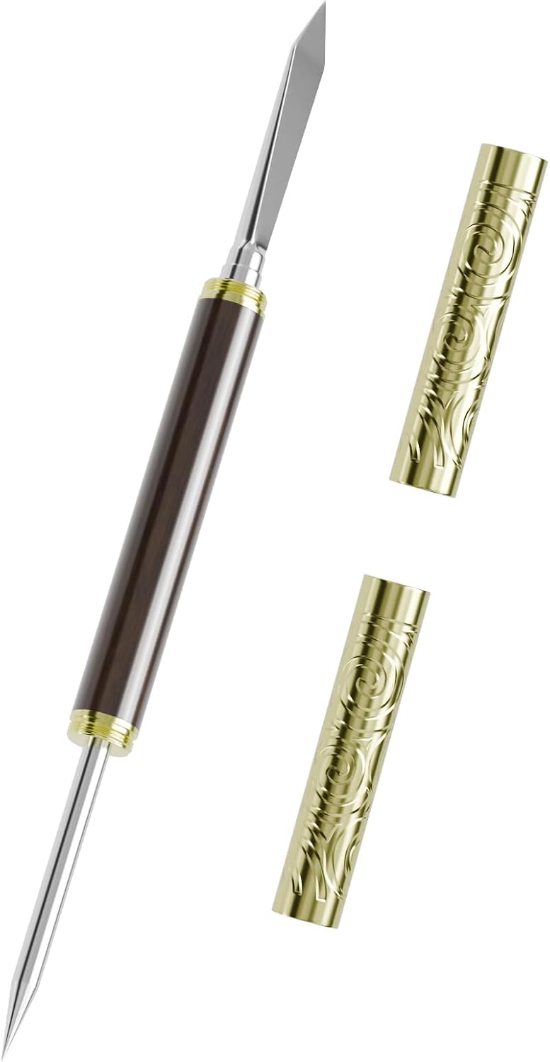 Dual-Tip Ice Pick With Safety Cover, Crusher for Breaking Ice or Tea Cake