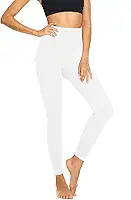 Pacote com 5 leggings super macias para mulheres, cintura alta, controle de barriga, treino, ioga, corrida, academia, fitness