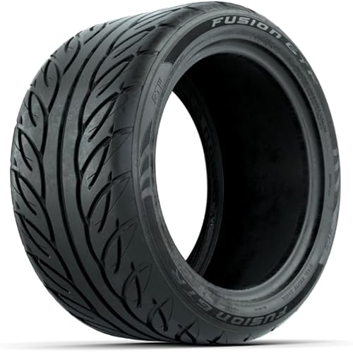 GTW Fusion GTR - Neumático radial para carrito de golf de 19 pulgadas, 21540-R12, construcción radial con cinturón de acero, no requiere elevación,