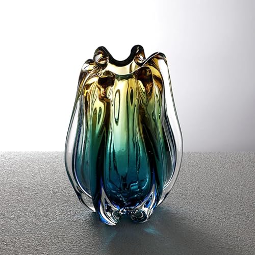 Vase en verre à bourgeons bohème transparent pour décoration de table - 4