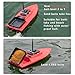 CRESEAPRODUCTS JABOBOAT High Speed RC Fishing Bait Boats for Ocean Lake Fishing, 500M Range, 4.5KG Load, Cruise Control