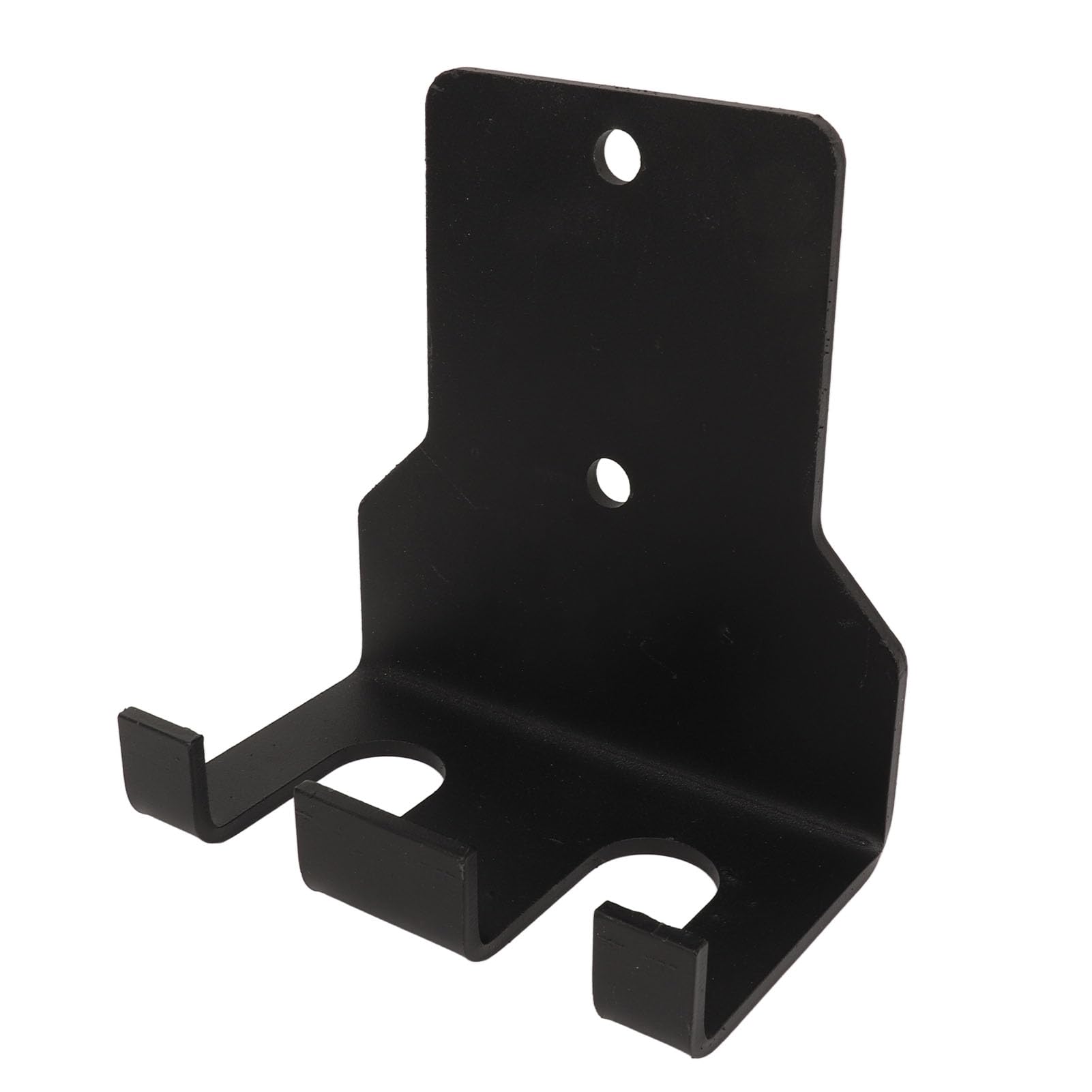 Supporto per bilanciere da parete in acciaio inox, verticale, salvaspazio, ideale per palestra, casa, garage e sala pesi. Finitura resistente con laccatura nera. Dimensioni