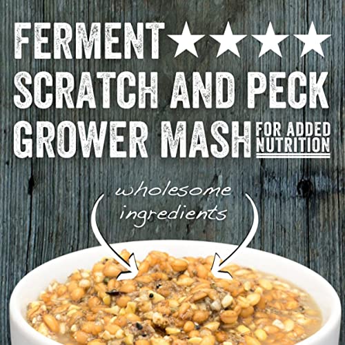 Scratch And Peck Feeds Organic Grower Mash Chicken Feed - 10-Lbs - 17% Protein, Non-Gmo Project Verified, Naturally Free Chicken Food #TOP4