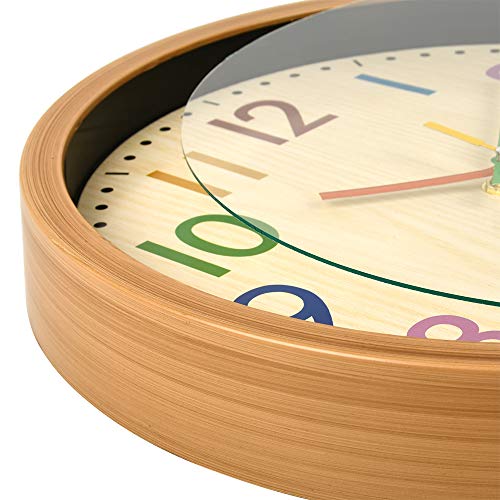 Kids Clock - Kids Room Decor - Playroom Wall Decor - Analog Clock -Clock For Kids - Learning Clocks For Kids To Tell Time, Homeschool Supplies, School, Classroom. #TOP3