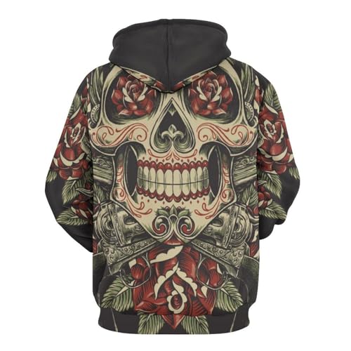 Hoodie Crâne de Fleurs : finis les sweats ternes avec ce pull confortable et chaud - 3