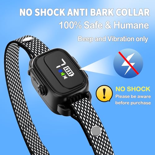 image for RICIVI Anti-Bark Collar for Small Dogs, No Shock Barking Collars with 