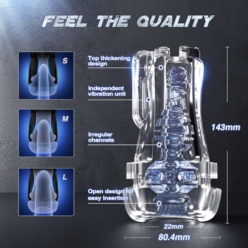 Image of Male Masturbator Men Sex Toy - EINSEO Male Sex Toys with Strong Vacuum Pump & 5 Sucking 9 Vibrating Modes, LCD Display Penis Pump Pocket Pussy for Man APP Control 3D Sleeve Pumps & Enlargers