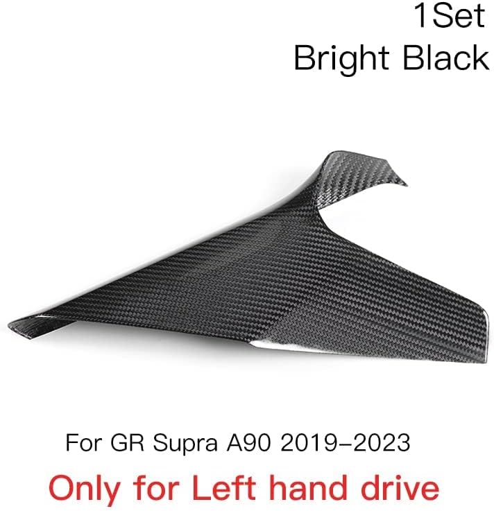 Miniatura 9 de JSWAN Cubierta de reposabrazos de consola central de fibra de carbono, panel de ajuste lateral para Supra GR A90 MK5, accesorios interiores, brillo