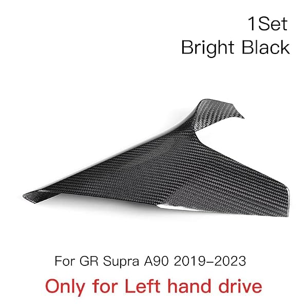 JSWAN Carbon Fiber Center Console Armrest Cover Central Gear Shift Side Trim Panel Sticker for Supra GR A90 MK5 Dashboard Cover Interior Accessories Gloss (Automatic Left Hand Drive) by JSWAN - Used condition - Image 9
