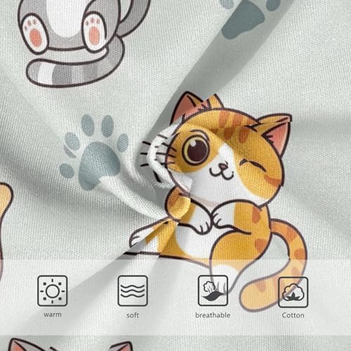 Toddler Panties, Cute Cartoon Cats Cotton Girls Underwear, 2T–8 Years3