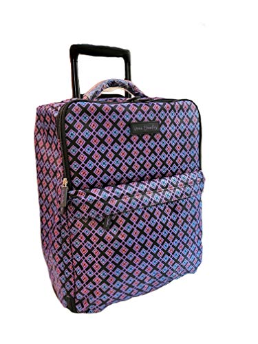 Vera Bradley Small Foldable Rolling Luggage Diamond Foulard #TOP24