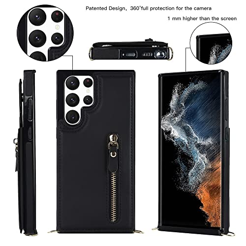 Housse en cuir pour Galaxy Note 20 Ultra anti-choc avec protection de carte