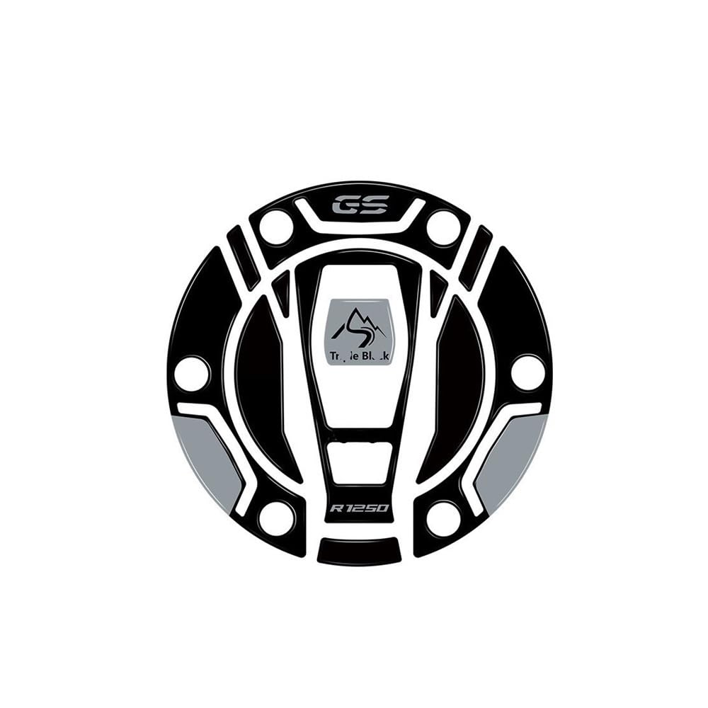 Rlqybiukt Triple Black Tank Pads Motorcycle Epoxy Resin Sticker Tank Cap Protection Decal For R1250 Gs For Adventure R1250gs 2023