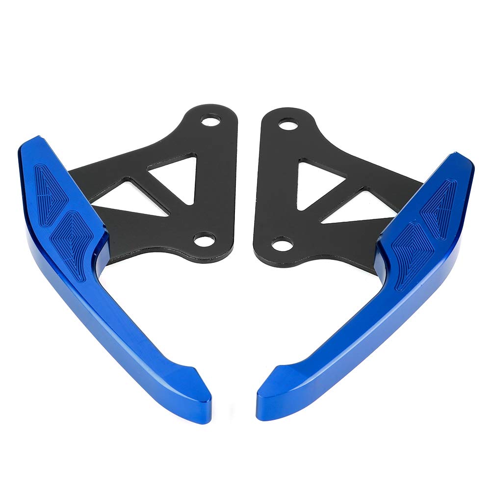 Maniglione passeggero passeggero universale in alluminio per moto, kit maniglia binario sedile posteriore per Grom MSX125, lega ad alta densità con finitura anodizzata, nessuna (Blu)