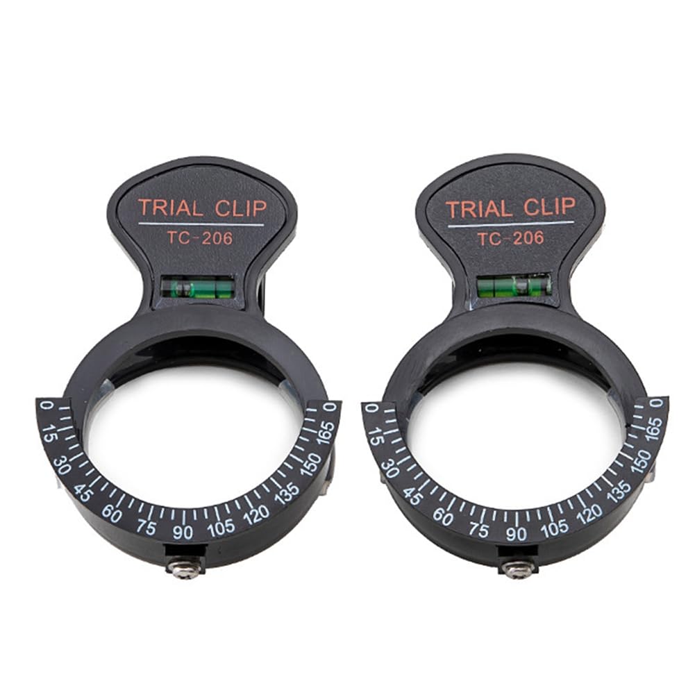 de Prueba TC-206 Clip Optometría Monocular de Prueba Óptica Soporte Instrumento Oftálmico (2 Piezas) A
