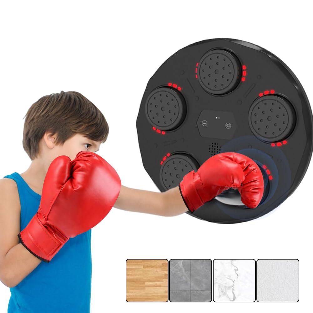 SWBSLL Music Boxing Machine - Intelligenter Boxautomat Mit Bluetooth, Lichteffekten Und 2 Trainingsmodi