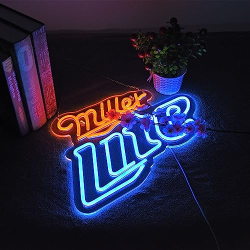 Yooyneon Beer Neon Sign for Bar Wall Décor Dimmable LED Lite Neon Signs USB Powered Neon Art Signs for Pub Store Man Cave Party Decor