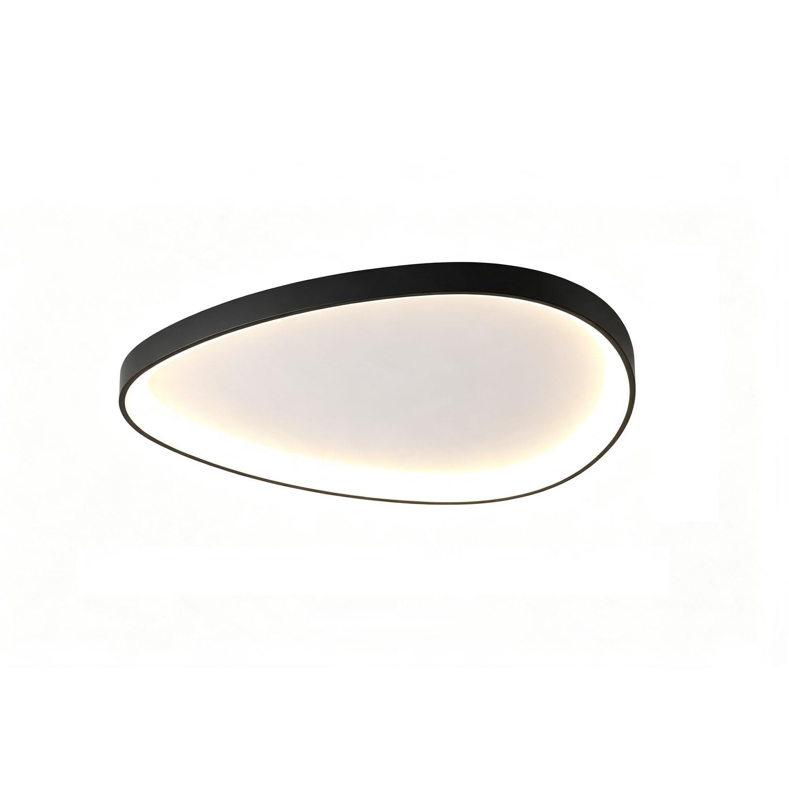 LUOYAOB Modern Flush Mount Ceiling Light Matte White Fixture