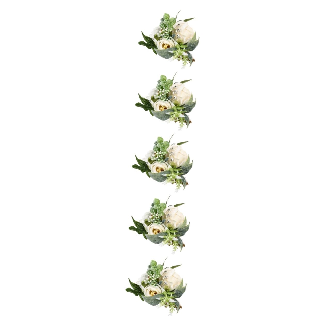 Alipis 5 Pz fiore del polso matrimonio per la sposa abito elegant decorazioni matrimonio braccialetto fiore damigella d'onore decorazione del della mano della sposa panno di seta