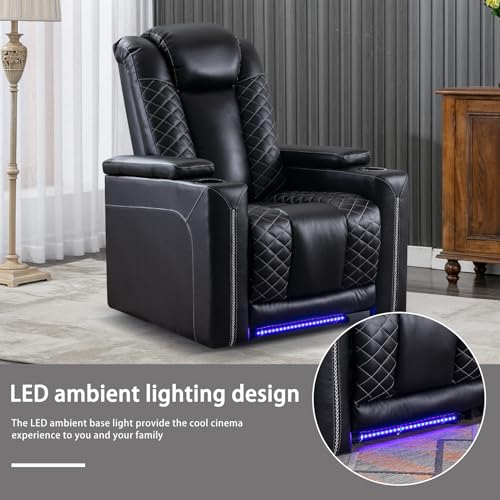 Sillón reclinable eléctrico piel sintética negro miniatura 4