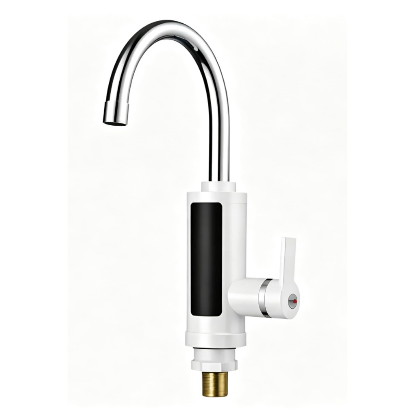 Torneira Elétrica 220V Bancada Aço Inox 360° Giratória Visor Digital Cozinha (220V BRANCO)
