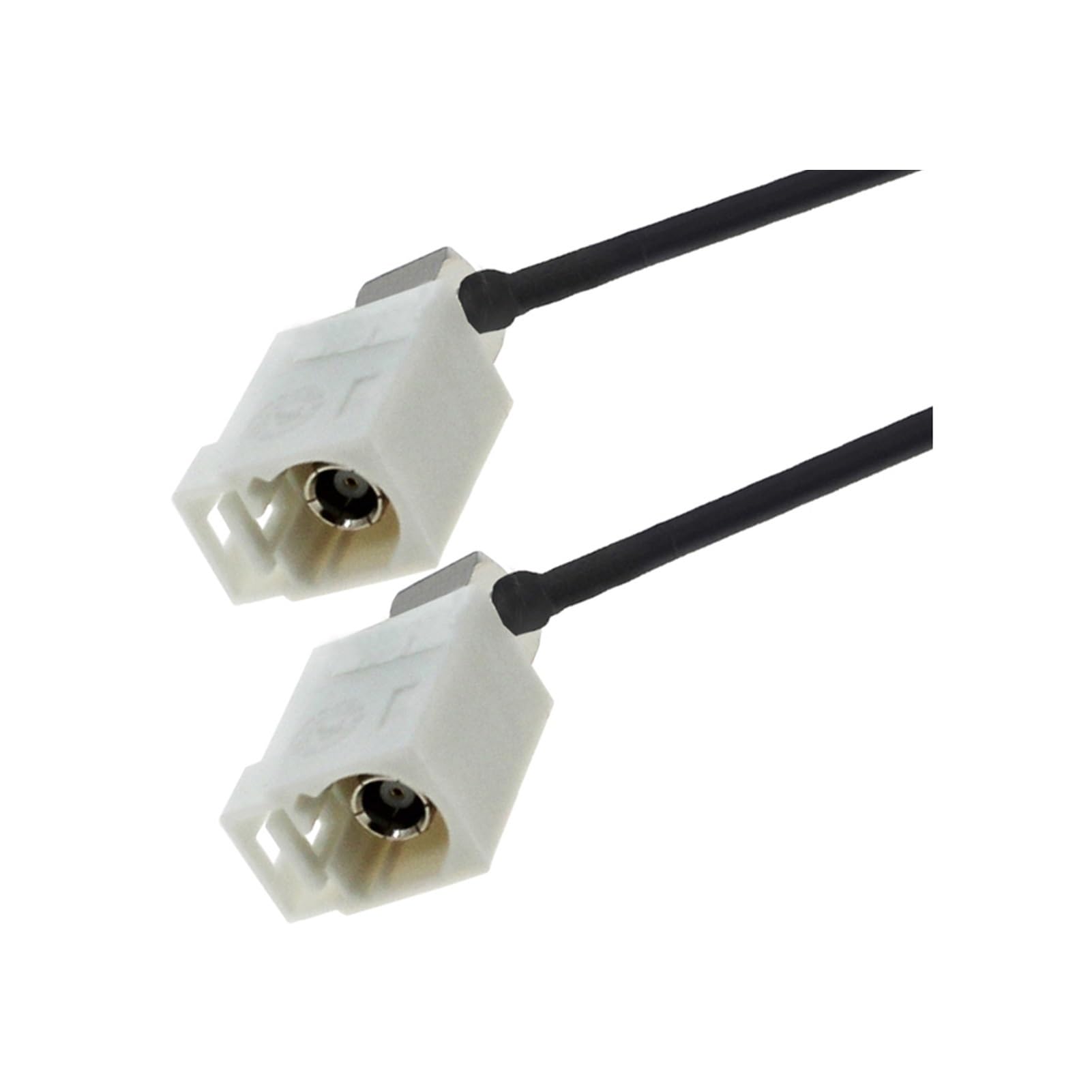 PC 1 weiß Fakra B Stecker auf Buchse weiblich RG174 GPS-Verlängerungskabel RF-Antennenadapter Koaxialkabel (Fakra B F90 bis F90,1,5M)