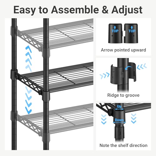 Image of VIPEK V2S Heavy Duty Clothes Rack Portable Closet Organizer System Black