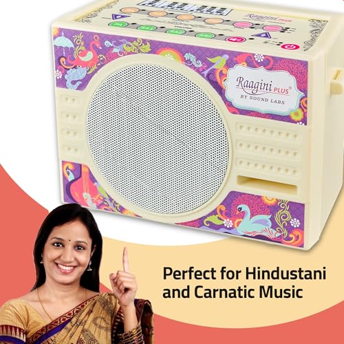 Image of Raagini Plus, Electronic Digital Tanpura Musical Instrument for Carnatic Tambura Shruti & Hindustani Music. Electric Drone Sound Box
