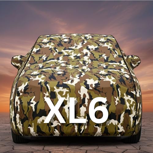 Image of Premium Jungle Series 100% Waterproof Car Body Cover for Xl6 Cover (All Models) with Mirror Pockets | Triple Stitched, Elastic, Custom Fit, Heat Resistant, Anti-Dust, All-Weather Cover