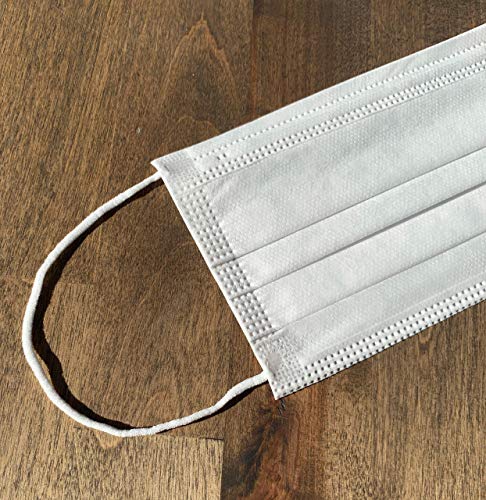 Máscara Cirúrgica Tripla Descartável, Fabricado nos EUA, 500 Unidades