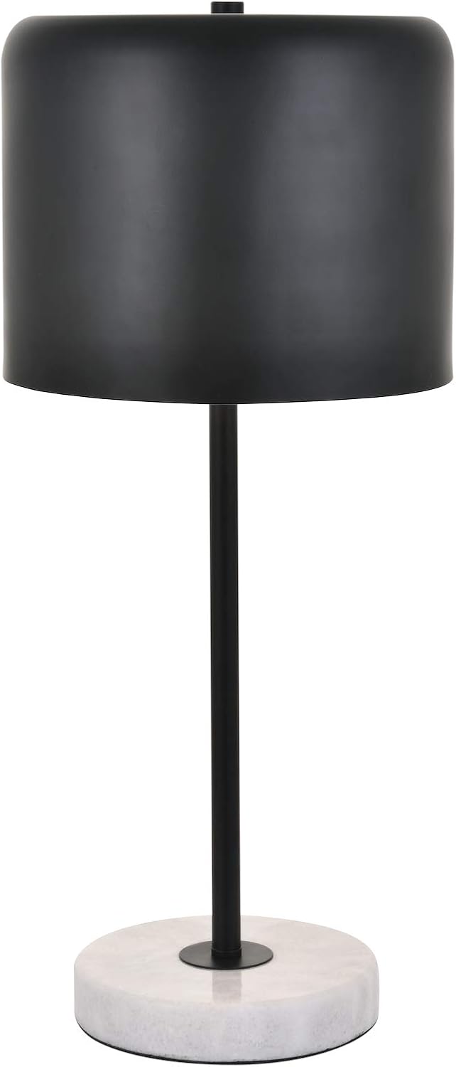 Exemplar 1 Light Black Table Lamp Black and White