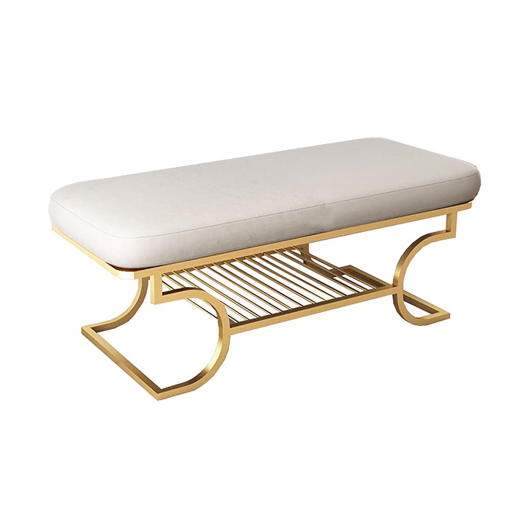 SXZenSpace Storage stools bench Nordic Iron Art Shoe Changing Stool Simple Household Cabinet Shelf Sit On The At Entrance To Try