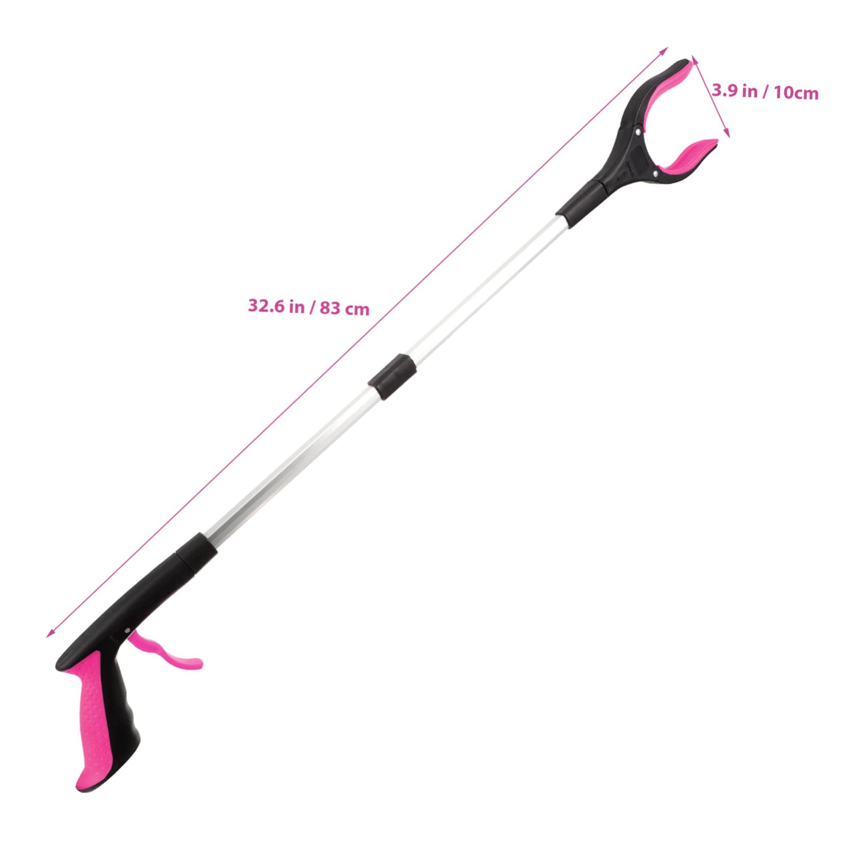 FOMIYES Foldable Grabber Tool for Trash Pickup Lightweight Litter Picker Quick Clamps for Portable Garbage Picker Upper Tool for Seniors