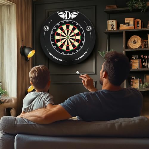 Dart Board Surround Ring,T:2.5CM Durable EVA Dartboard Surround Wall Protector,Indoor and Outdoor Dart Board Surround,Ideal for Family and Party Games,Perfect Darts Accessory.(Wing)