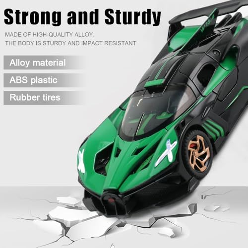 Image of Sky Tech Bugatti Bolide Sports SUV Car 1:32 Scale Model Car Exclusive Alloy Metal Pull Back Die-cast Diecast Metal Pullback Toy Openable Doors & Light Music Best Gifts Kids【Colors as Per Stock 】