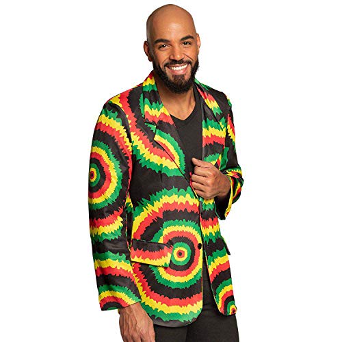 Ya en mundofriki.es: Boland 82026 – Chaqueta Rastaman, multicolor, blazer para hombre, Jamaica, chaqueta, carnaval, fiesta temática, Halloween