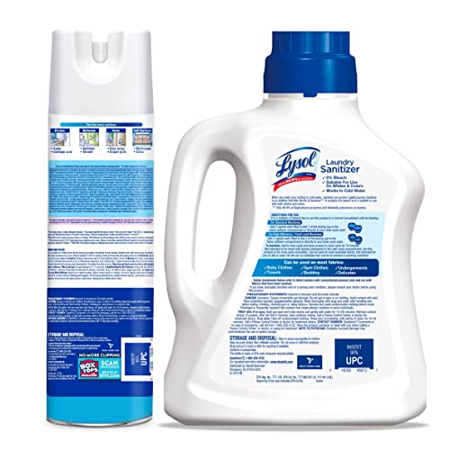 Lysol Laundry Sanitizer, Antibacterial Fabric Sanitizer, Crisp Linen, 90Oz + Lysol Disinfectant Spray For Sanitizing And Antibacterial , Crisp Linen, 19 Fl Oz. (Pack Of 2) #TOP1