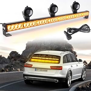 ROUTEKING 90cm LED Stroboskop Warnleuchte Bernstein