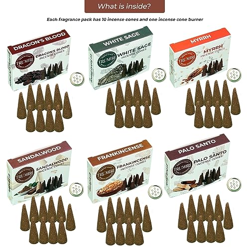 Trumiri TRU-ICVP-WOODY Incense Cones - Variety Pack thumb #1