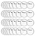 Juvale Blank Button Pins for DIY Crafts - 36-Pack 2.25-Inch Clear Acrylic - Create Custom Buttons with Backs & Covers