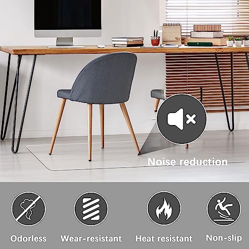Tapis de protection pour chaises de salle à manger en PVC transparent - 7