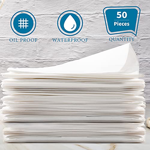 Image of Tatuo 50 Pieces 31 x 70 Inches Disposable Bed Sheets Waterproof Bed Cover Massage Table Sheet Non-woven Fabric for Spa, Lash, Beauty Salon, Waxing, Hotels(White)