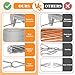 Wpokke 230FT Batting Cage Cable Kit for 55FT, 5mm Stainless Steel Batting Cage Netting Wire Tension Hanging Kit for DIY Baseball and Softball Hitting Tunnels