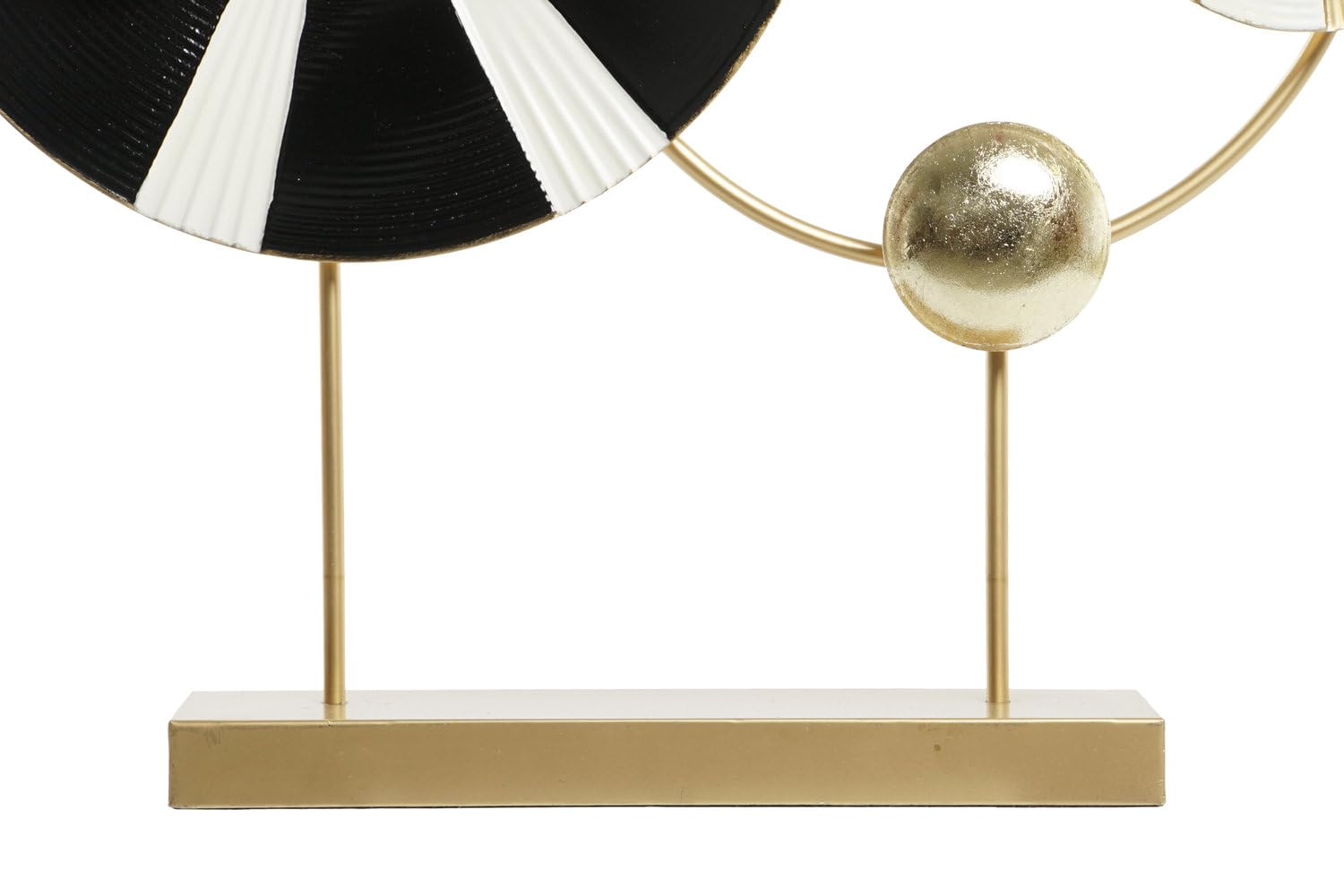 DECORACION METAL 62X9X61,6 MODERNO NEGRO