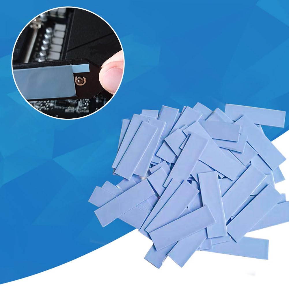 Podkładki termoprzewodzące wielokrotnego użytku, Premium Performance Thermal Pad, 30 sztuk podkładek termicznych CPU, silikonowa podkładka z przewodnikiem termicznym do SSD CPU GPU, 0,5 1,0 1,5 mm