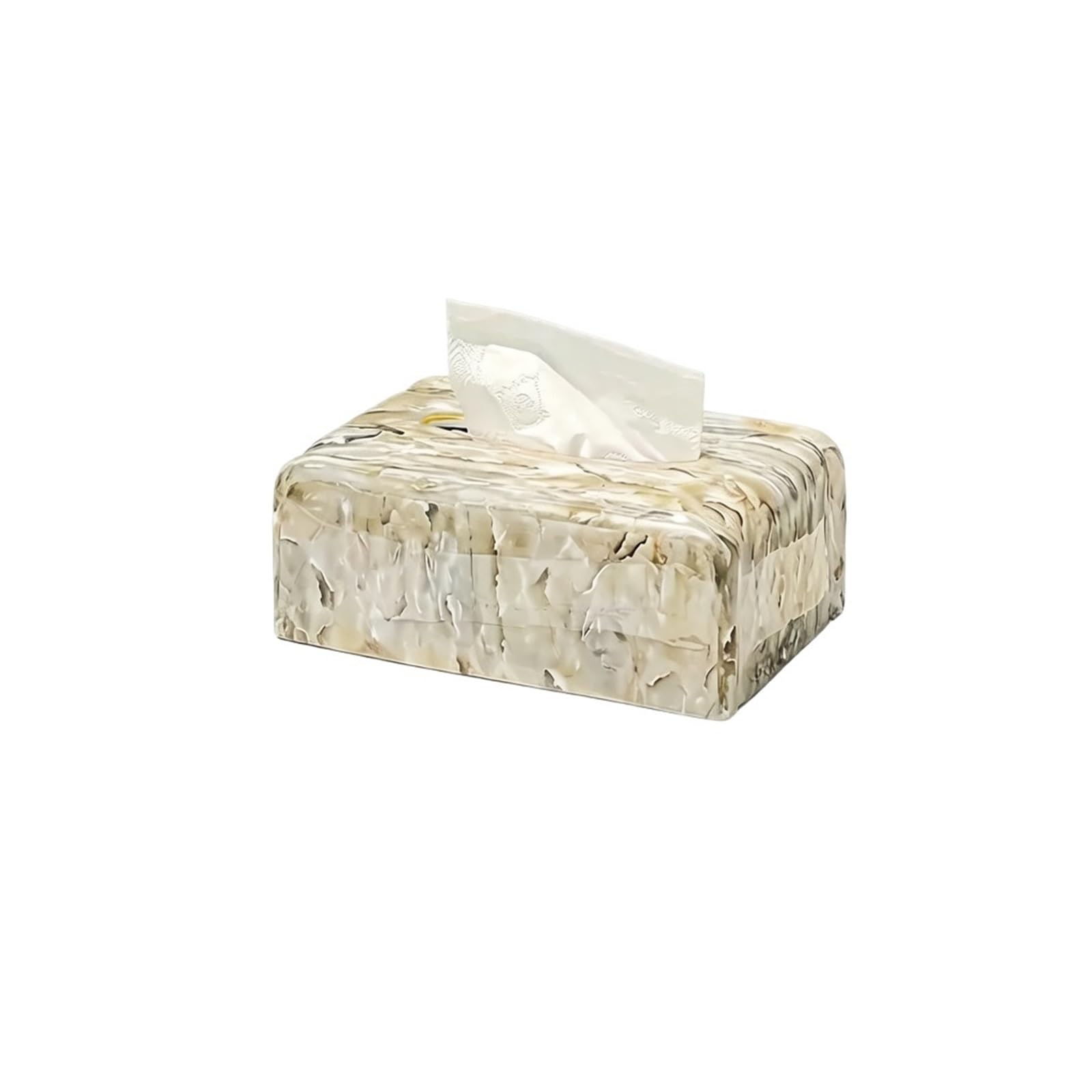 Minimalist High-end Ceramic Tissue Box Stylish And Creative Desktop Dispenser Storage Tabletop