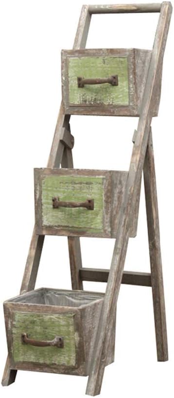 木製フラワースタンド多層植木鉢スタンド垂直防腐バルコニーリビングルームディスプレイスタンド省スペースディスプレイスタンドフロアストレ