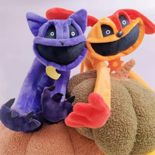 Image of Cute Orange Big Smile Dog Plush