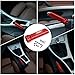 PQY Aluminum Handbrake Cover Hand Brake Sleeve Handle Protector Universal Red